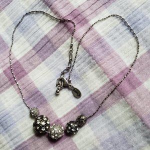 Luminous multiple crystal balls necklace